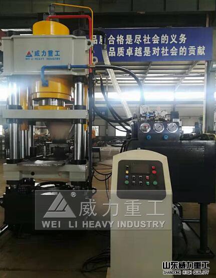 四梁四柱魚餌壓塊成型液壓機